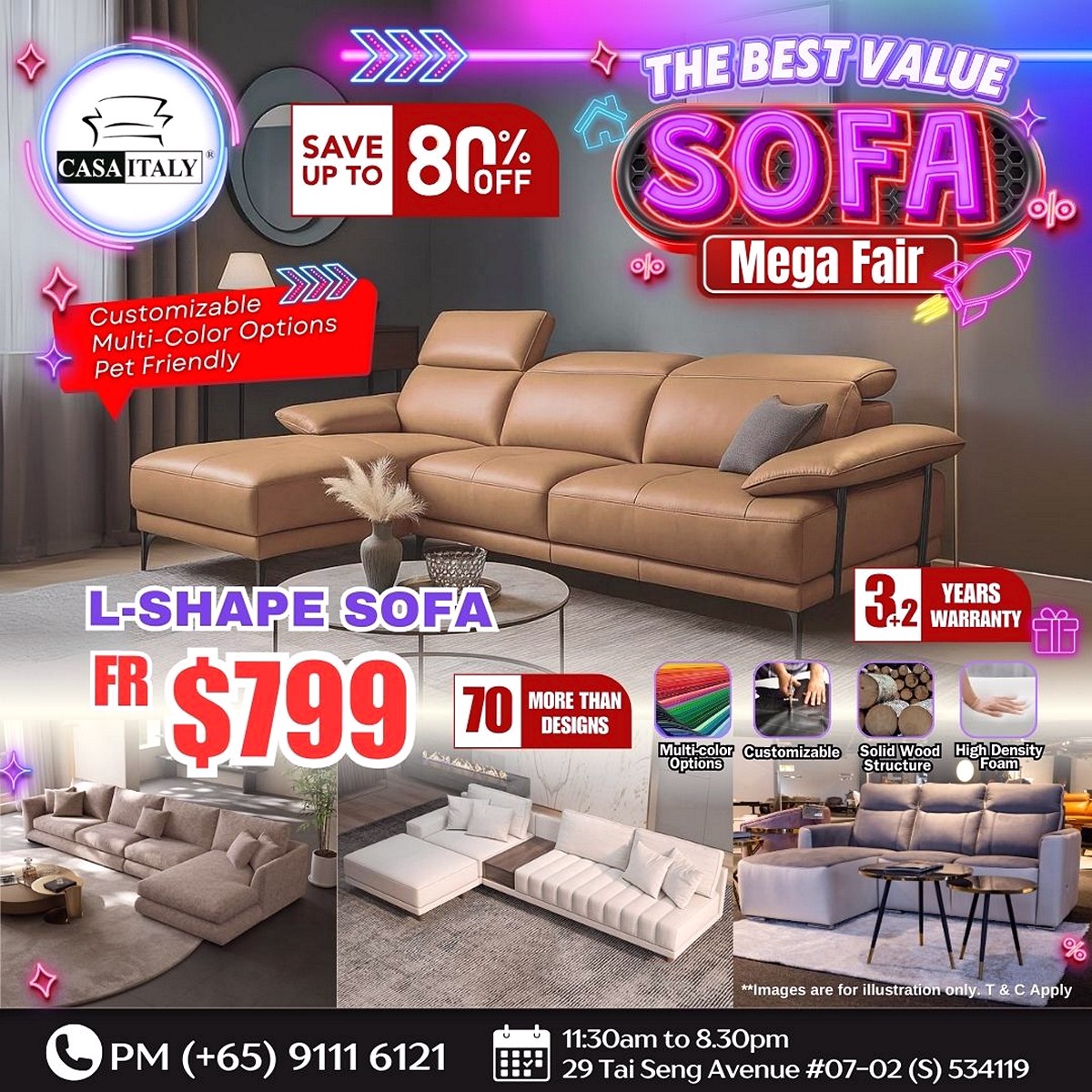 IMG-20250929-WA0003 3-5 Oct 2025: CASA ITALY Sofa Mega Fair Sale: Up to 80% OFF Premium Sofas, Beds & Wardrobes
