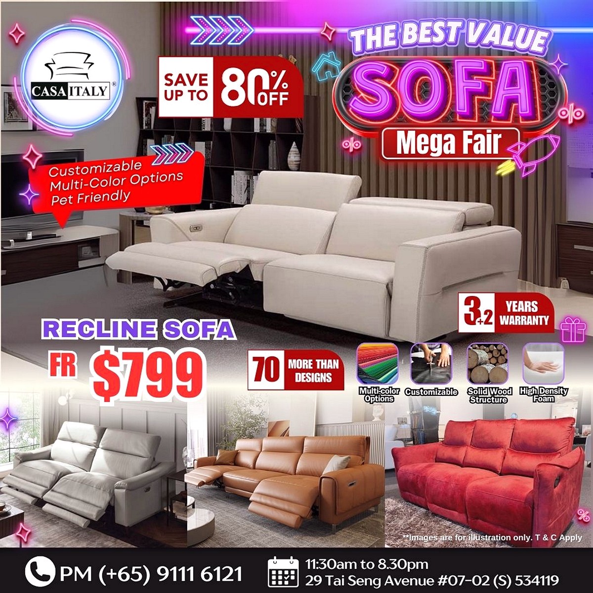 IMG-20250929-WA0005 3-5 Oct 2025: CASA ITALY Sofa Mega Fair Sale: Up to 80% OFF Premium Sofas, Beds & Wardrobes