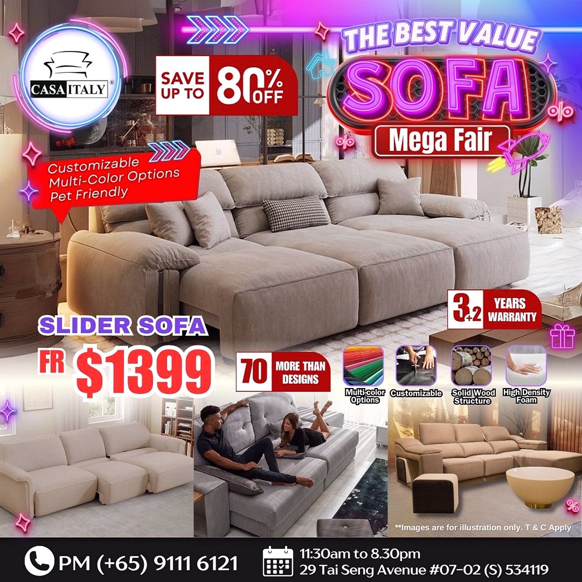 IMG-20250929-WA0006 3-5 Oct 2025: CASA ITALY Sofa Mega Fair Sale: Up to 80% OFF Premium Sofas, Beds & Wardrobes