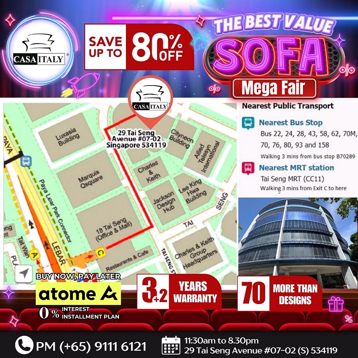 IMG-20250929-WA0008 3-5 Oct 2025: CASA ITALY Sofa Mega Fair Sale: Up to 80% OFF Premium Sofas, Beds & Wardrobes