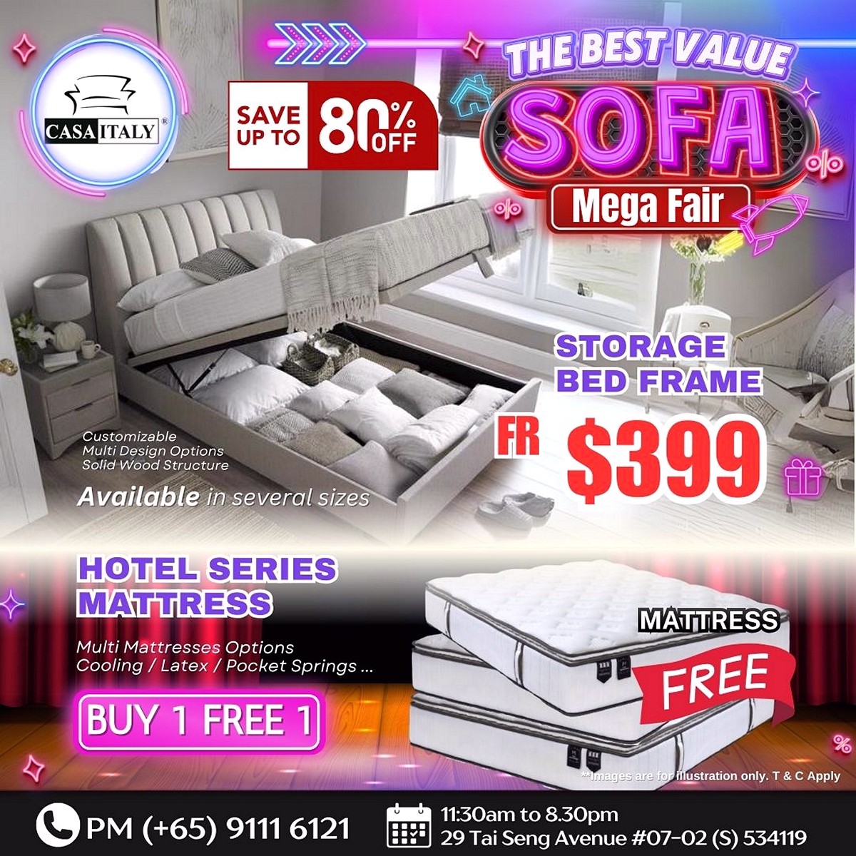 IMG-20250929-WA0009 3-5 Oct 2025: CASA ITALY Sofa Mega Fair Sale: Up to 80% OFF Premium Sofas, Beds & Wardrobes