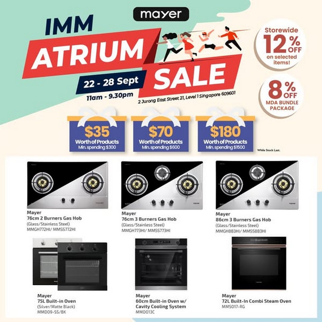 Mayer-Singapore-IMM-Atrium-Kitchen-Makeover-Promotion-1 22-28 September 2025: Mayer Singapore: IMM Atrium Kitchen Makeover Promotion with 8% OFF MDA Bundle Packages