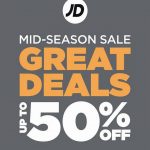 25 September-12 October 2025: JD Sports: Mid Season Sale Up to 50% Off on Sneakers, Apparel & Accessories