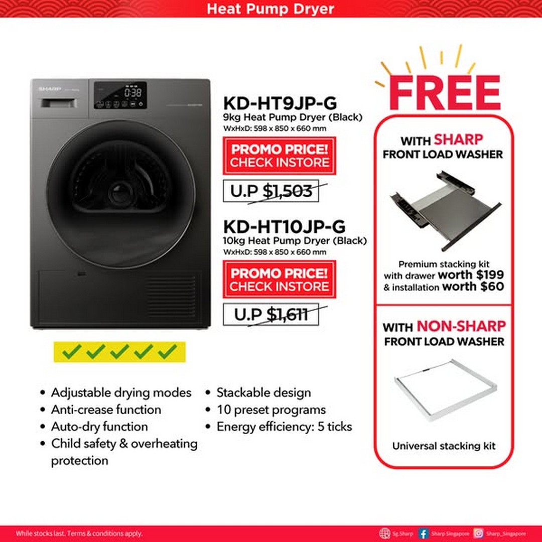 SHARP-Singapore-Autumn-Specials-Up-to-50-Off-Sale-3 12 September-9 October 2025: SHARP Singapore Autumn Specials Up to 50% Off Sale