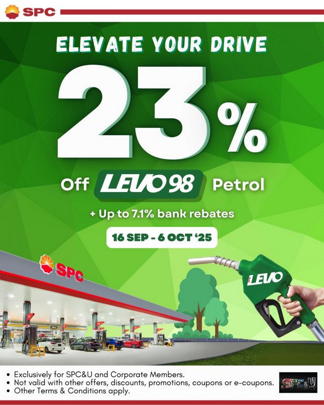 SPC-Singapore-23-OFF-LEVO-98-Petrol 16 September-6 October 2025: SPC Singapore: 23% OFF LEVO 98 Petrol Promotion – Exclusive Fuel Savings for Members