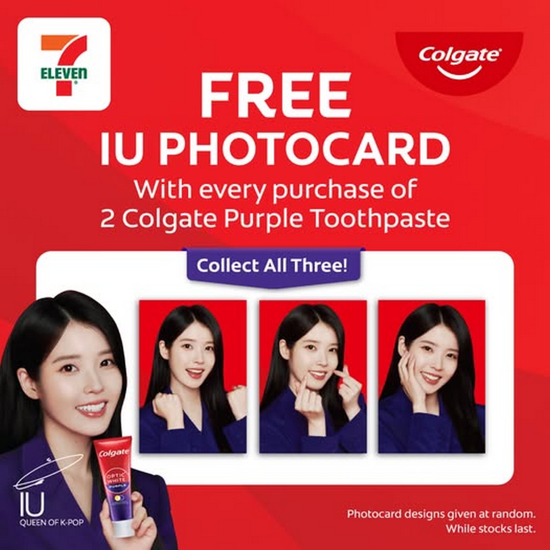 7-Eleven-Singapore-Free-IU-Photocard-Giveaway Now till 31 December 2025: 7-Eleven Singapore: Free IU Photocard Giveaway with Colgate Purple Toothpaste Purchase Promotion