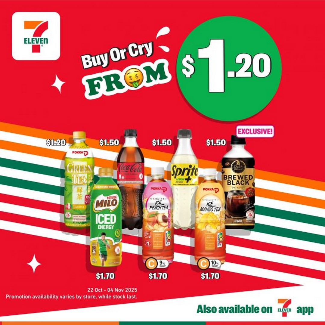 7-Eleven-Singapore-Must-Buy-Lobang-Drinks-Promotion-3 22 October–4 November 2025: 7-Eleven Singapore: Must Buy Lobang Drinks Promotion from $1 Each