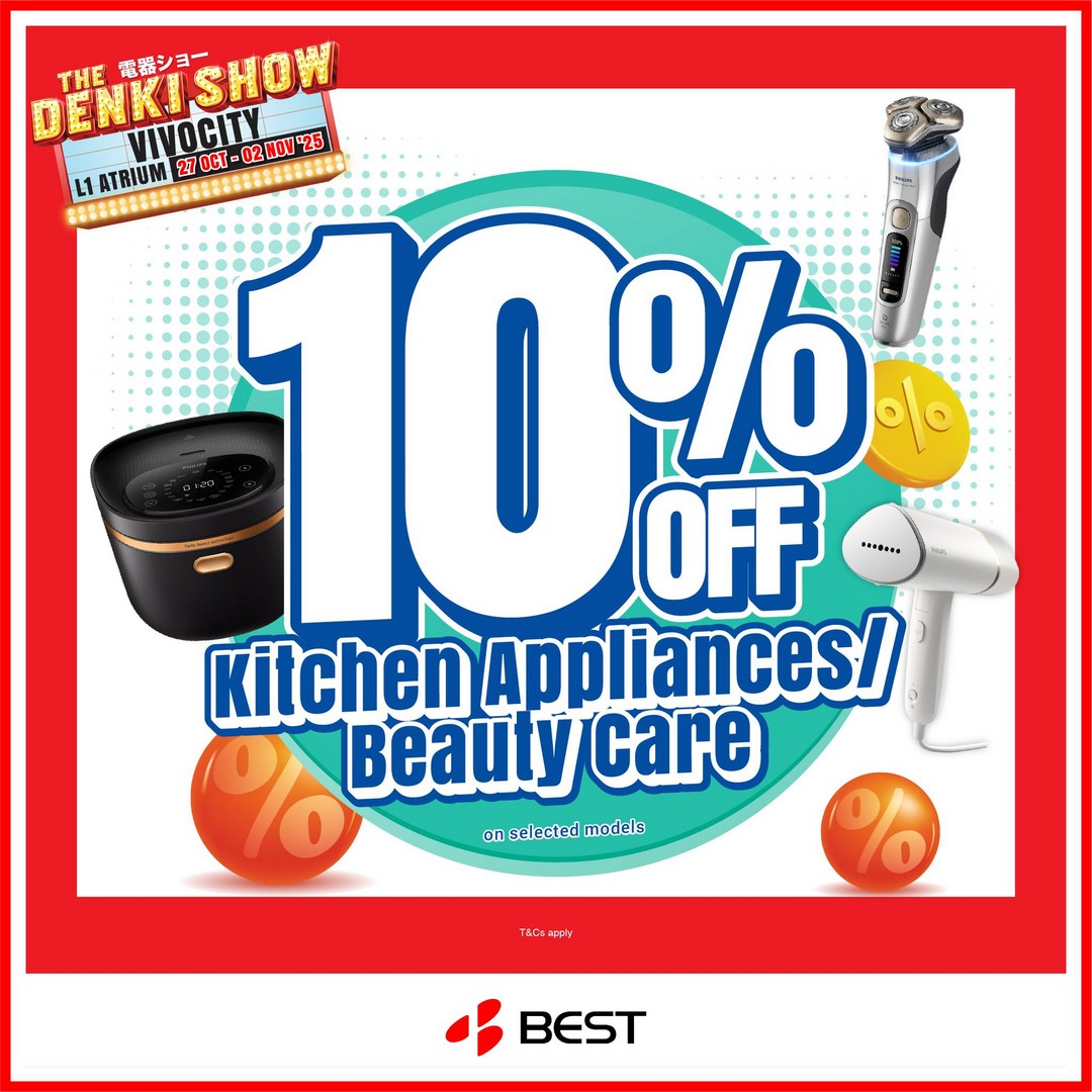 BEST-Denki-Singapore-Home-Appliance-Mega-Promotion-11 Now till 2 November 2025: BEST Denki Singapore: Home Appliance Mega Promotion at VivoCity