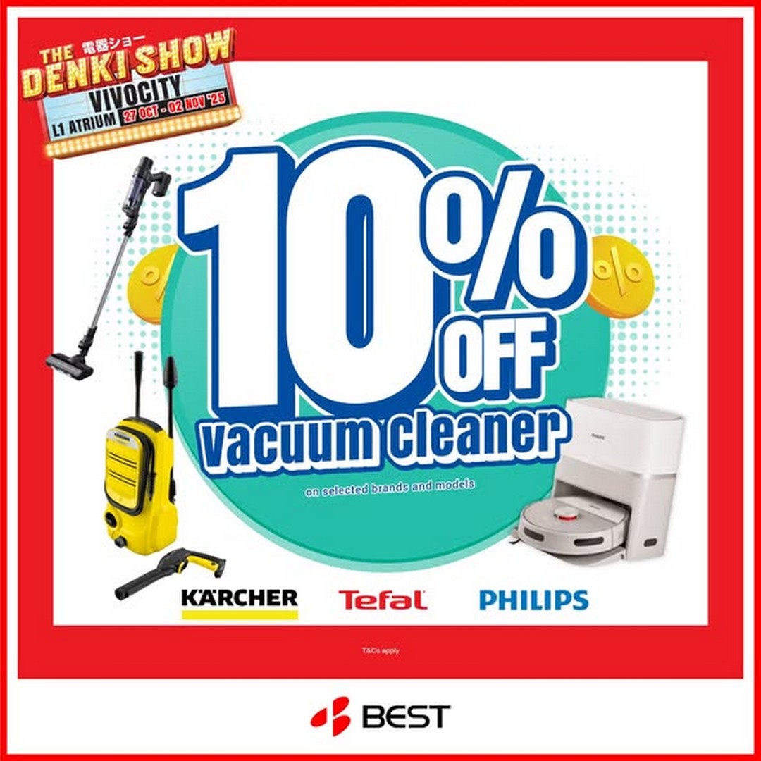 BEST-Denki-Singapore-Home-Appliance-Mega-Promotion-2 Now till 2 November 2025: BEST Denki Singapore: Home Appliance Mega Promotion at VivoCity