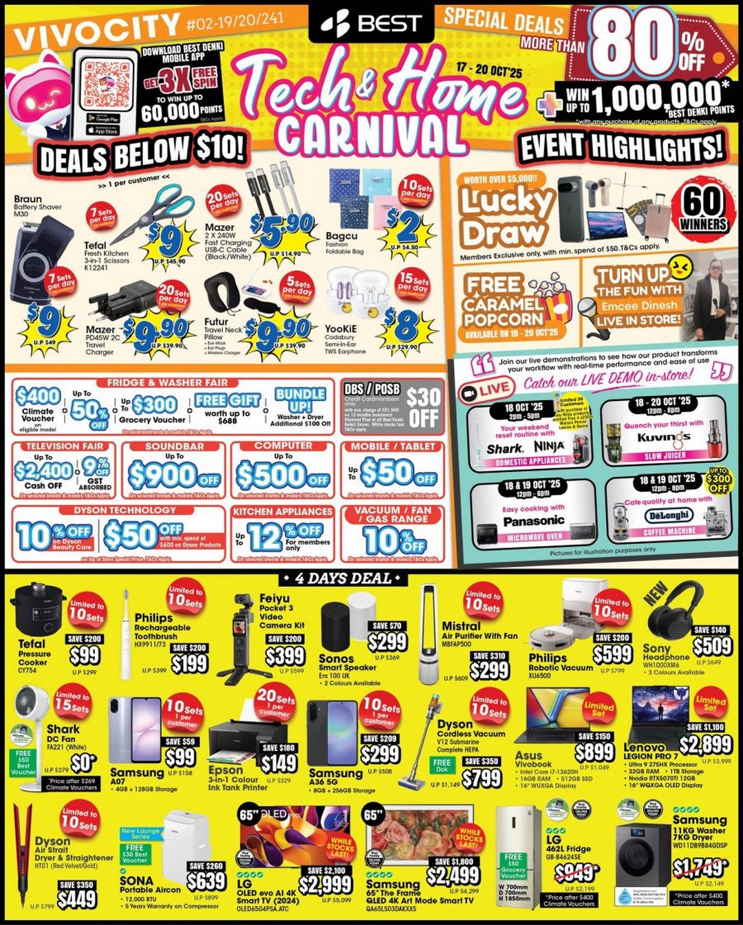 BEST-Denki-Tech-Home-Carnival-Mega-Sale 17–20 October 2025: BEST Denki Tech & Home Carnival: Mega Sale on Home & Tech Gadgets at VivoCity