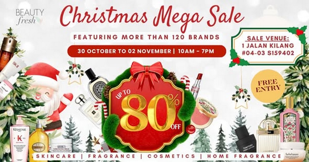 BeautyFresh-Christmas-MEGA-Bazaar-21 30 October–2 November 2025: BeautyFresh Christmas MEGA Bazaar: Up to 80% Off Luxury Beauty Brands Promotion