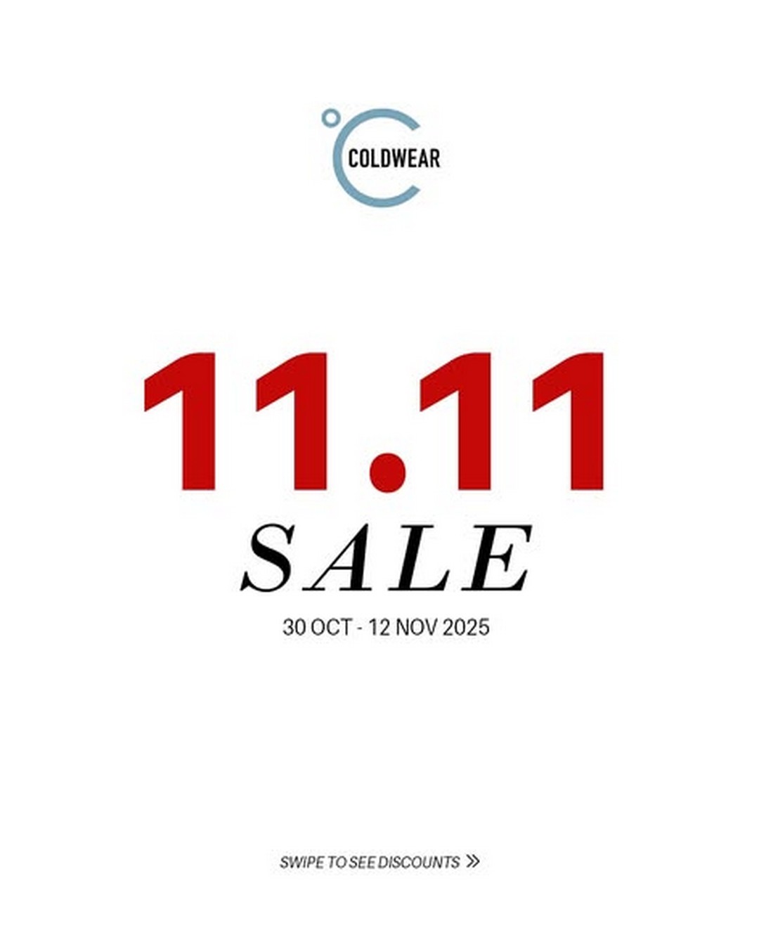 COLDWEAR-11.11-Sale-Unbeatable-Winter-Fashion-Deals 30 October–12 November 2025: COLDWEAR 11.11 Sale: Unbeatable Winter Fashion Deals in Singapore