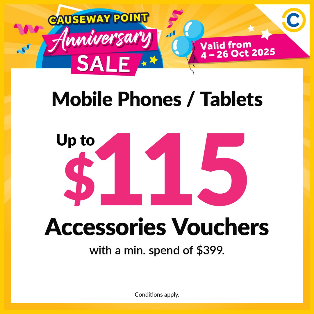 COURTS-Singapore-Causeway-Point-Anniversary-Celebration-4 4-26 October 2025: COURTS Singapore: Causeway Point Anniversary Celebration: Special Promotion with Up to 60% OFF