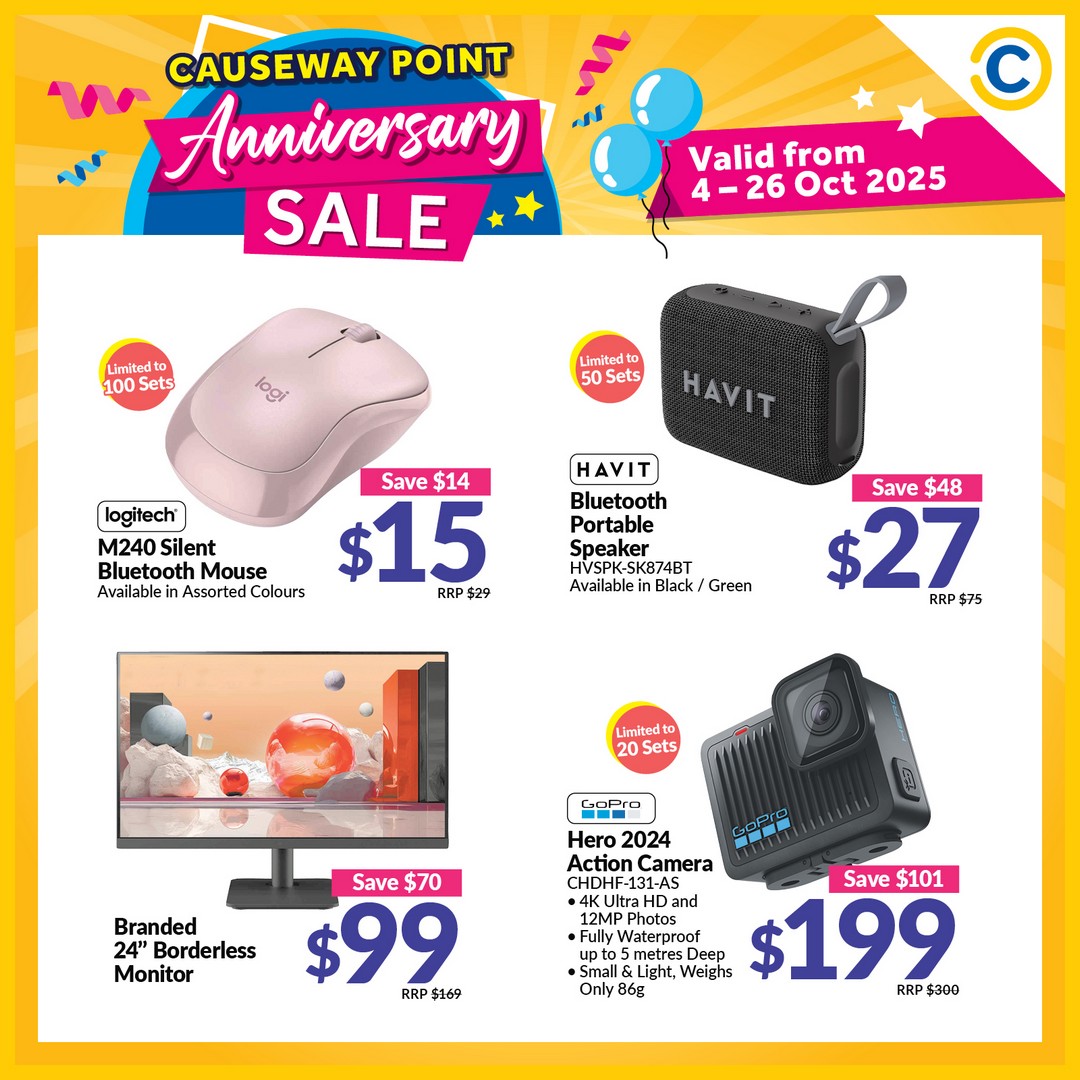 COURTS-Singapore-Causeway-Point-Anniversary-Celebration-8 4-26 October 2025: COURTS Singapore: Causeway Point Anniversary Celebration: Special Promotion with Up to 60% OFF