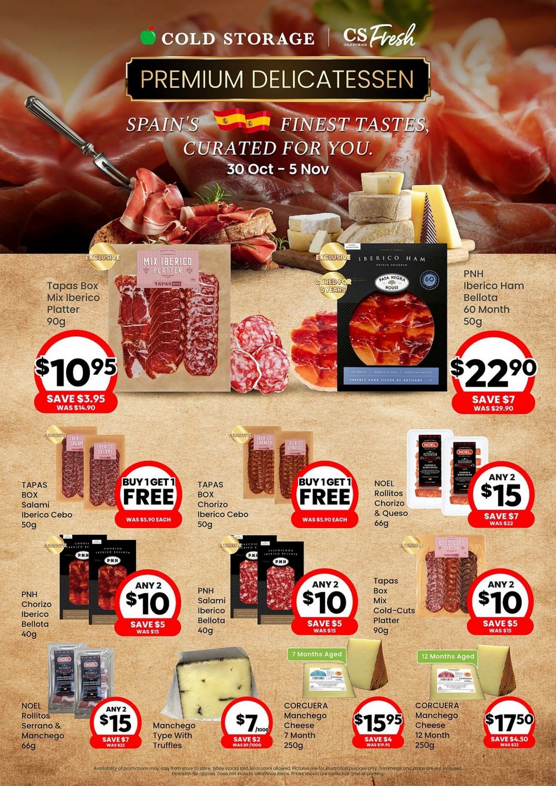 Cold-Storage-Premium-Delicatessen-Promotion 30 October–5 November 2025: Cold Storage: Premium Delicatessen Promotion – Spain’s Finest Tastes