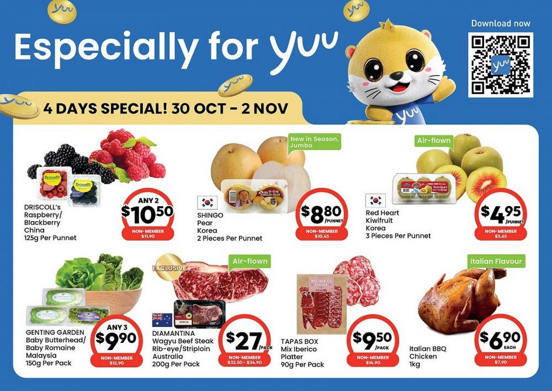Cold-Storage-Yuu-4-Days-Special-Deals 30 October-2 November 2025: Cold Storage Yuu 4 Days Special Deals: Exclusive Member Promotions on Groceries and Essentials