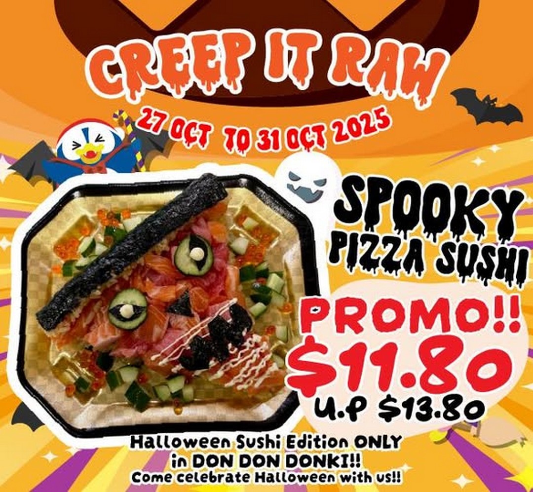 DON-DON-DONKI-Singapore-Halloween-Spooky-Sushi-Promotion 27-31 October 2025: DON DON DONKI Singapore: Halloween Spooky Sushi Promotion – Limited Time Treats at $11.80