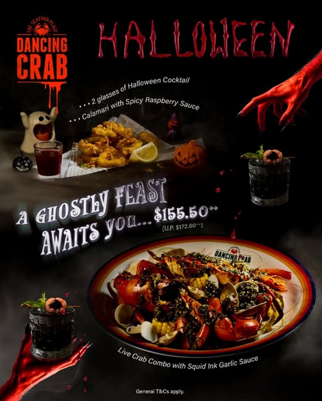 Dancing-Crab-Singapore-Halloween-Feast-Promotion 31 October 2025: Dancing Crab Singapore: Halloween Feast Promotion – Spooky Crab Specials and Frightfully Delicious Treats for Seafood Lovers