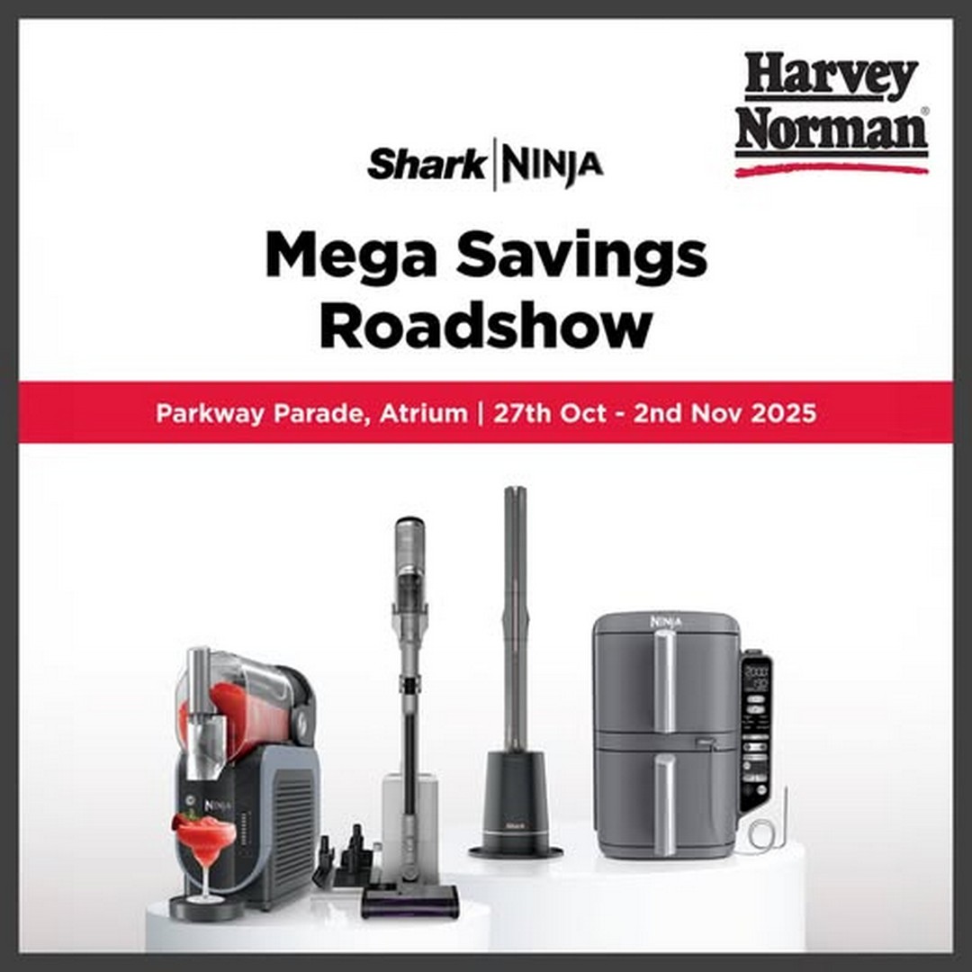 Harvey-Norman-Singapore-Mega-Savings-Roadshow Now till 2 November 2025: Harvey Norman Singapore: Mega Savings Roadshow at Parkway Parade: Exclusive Product Demonstrations and Deals Promotion
