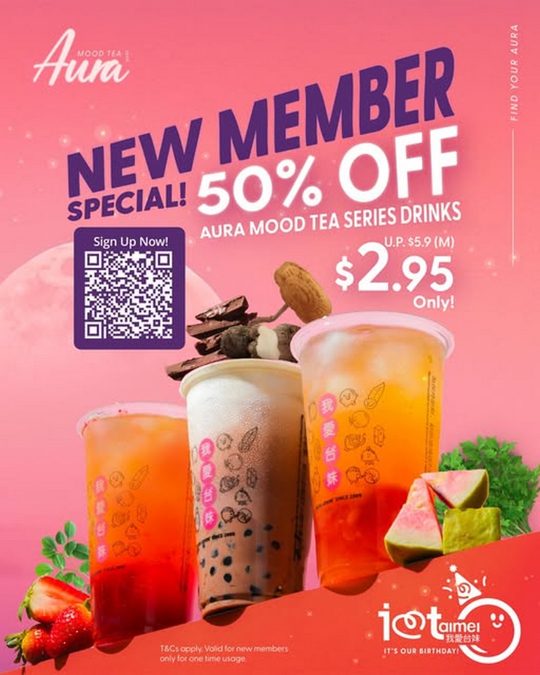 I-Love-Taimei-New-Member-Special-Promotion 27 October 2025 Onward: I Love Taimei: New Member Special Promotion for Aura Mood Tea Series