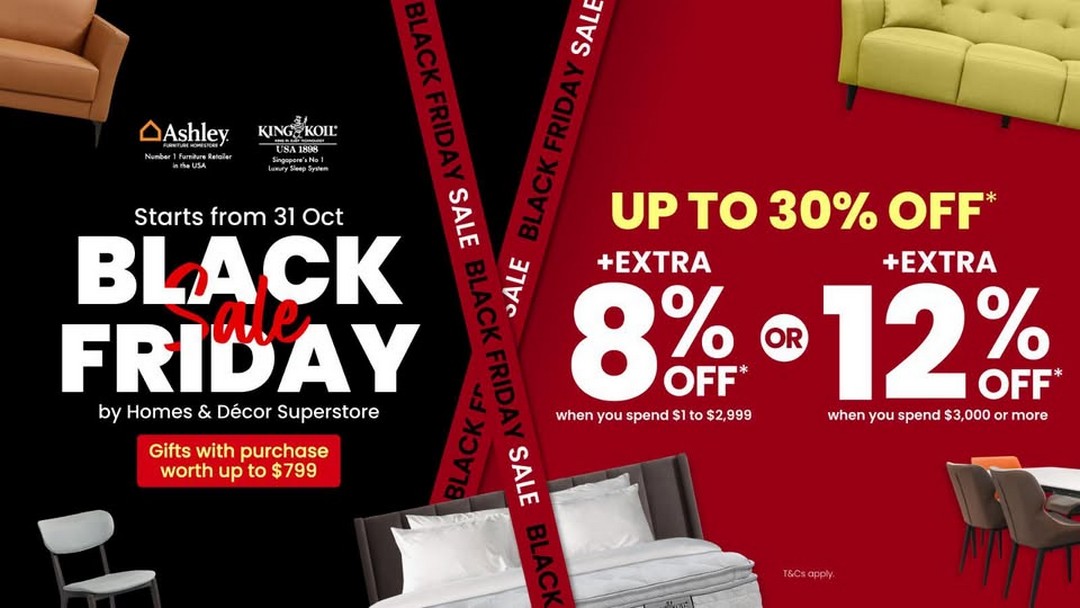 King-Koil-Singapore-Black-Friday-Sale-with-Up-to-30-Off 31 October 2025 onwards: King Koil Singapore: Black Friday Sale with Up to 30% Off Mattresses, Sofas, Furniture & More