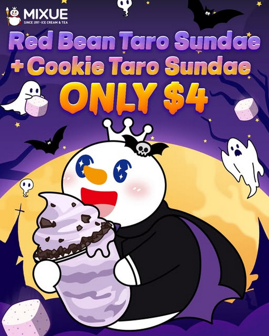 MIXUE-Singapore-Red-Bean-Taro-Cookie-Taro-Sundae-Promotion 25-31 October 2025: MIXUE Singapore: Red Bean Taro & Cookie Taro Sundae Promotion – Only $4