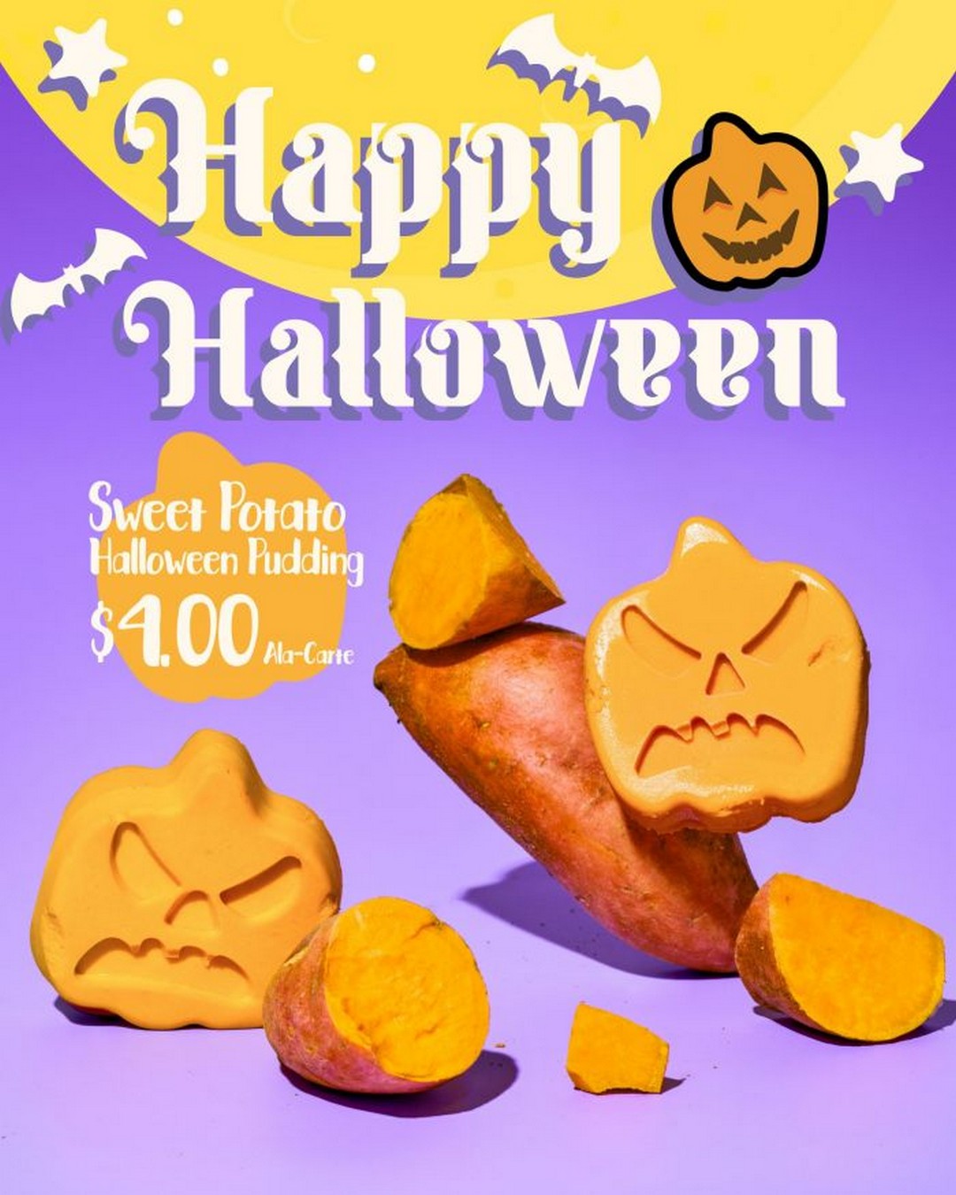 MOS-Burger-Singapore-Sweet-Potato-Halloween-Pudding-Promotion 28 October 2025 Onward: MOS Burger Singapore: Sweet Potato Halloween Pudding Promotion – $4 À La Carte Seasonal Treat
