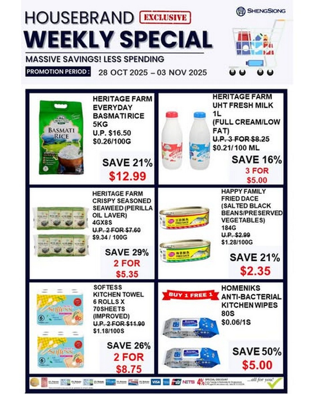 Sheng-Siong-Supermarket-Housebrand-Special-1-Week-Promotion 28 October-3 November 2025: Sheng Siong Supermarket: Housebrand Special 1 Week Promotion