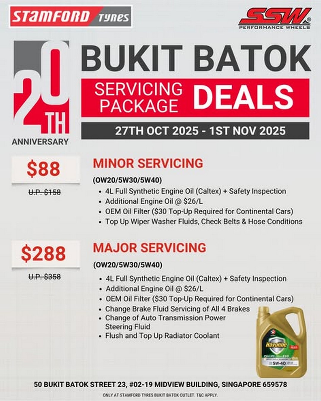 Stamford-Tyres-Singapore-20th-Anniversary-Sale-3 27 October–1 November 2025: Stamford Tyres Singapore: 20th Anniversary Sale Celebration at Bukit Batok Outlet