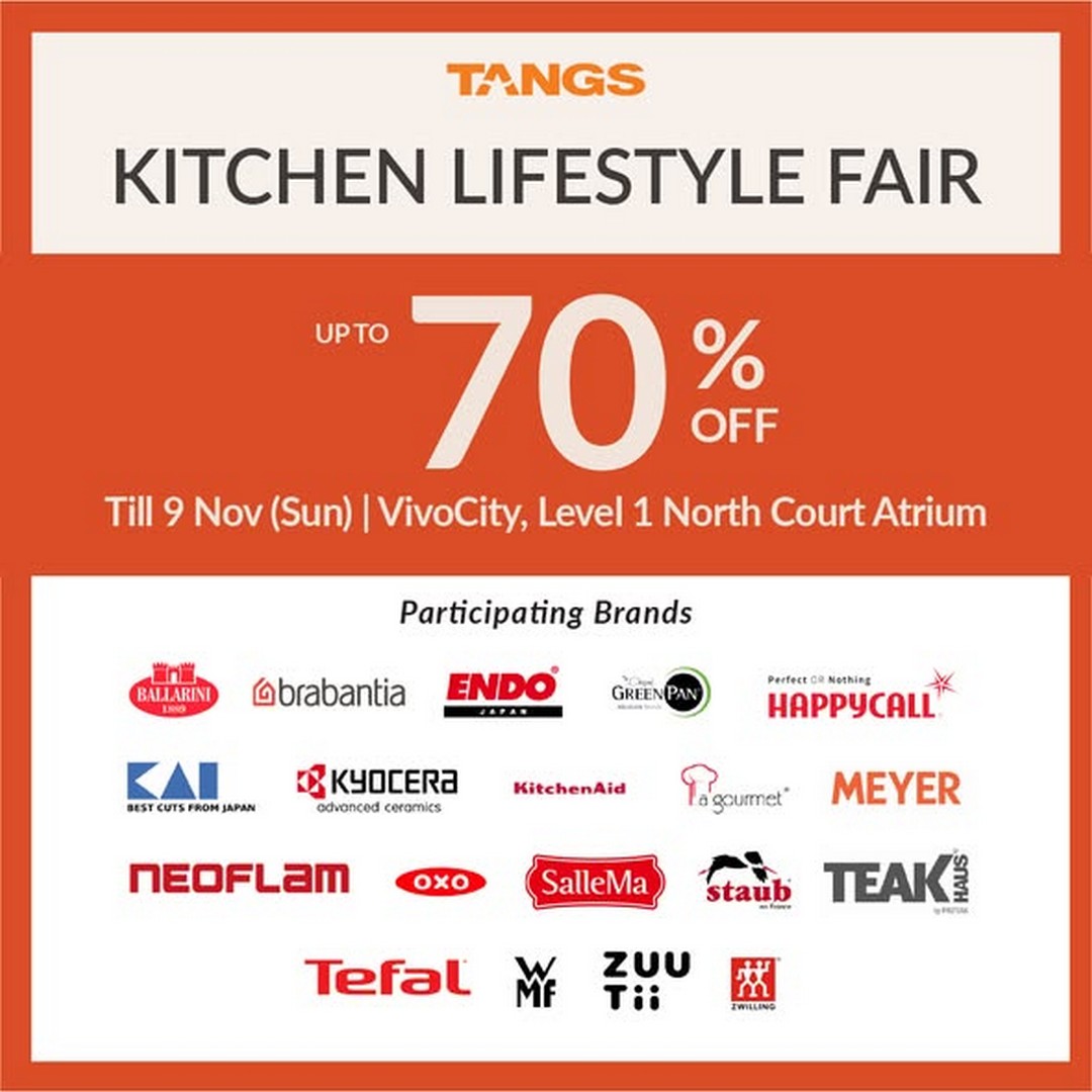 TANGS-Kitchen-Lifestyle-Fair 28 October–9 November 2025: TANGS Kitchen Lifestyle Fair: Up to 70% Off Cookware Sale at VivoCity