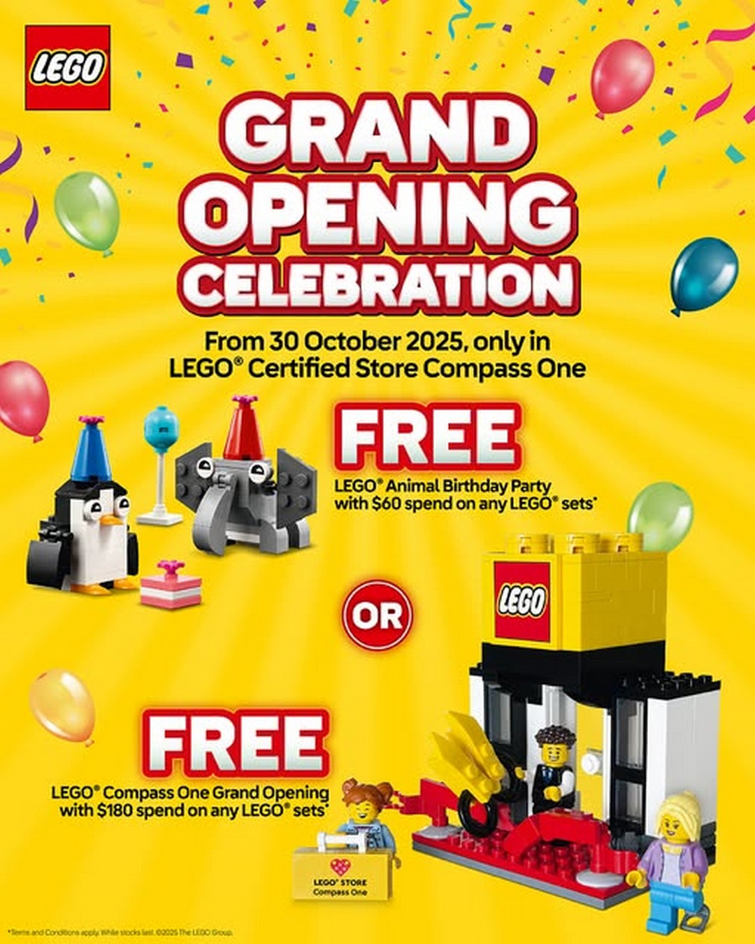 The-Brick-Shop-LEGO-Certified-Store-Compass-One-Grand-Opening 30 October 2025 onwards: The Brick Shop LEGO Certified Store Compass One Grand Opening: Promotion with Free Gifts for LEGO Fans