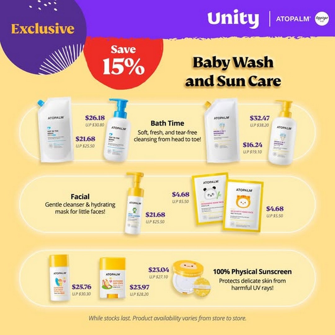 Unity-Pharmacy-Atopalm-1st-Anniversary-Celebration-Promotion 30 October-12 November 2025: Unity Pharmacy: Atopalm 1st Anniversary Celebration Promotion with Exclusive Savings and Free Gifts