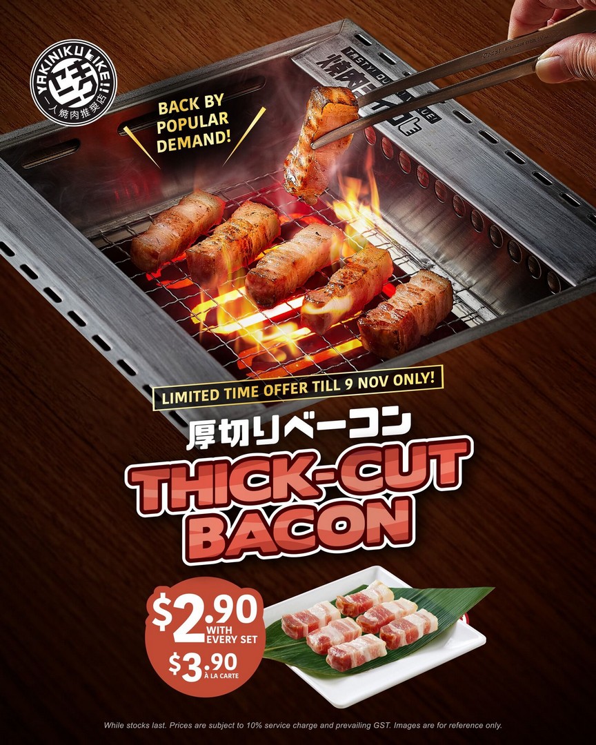 Yakiniku-LIKE-Thick-Cut-Bacon-Promotion 16 October-9 November 2025: Yakiniku LIKE: Thick-Cut Bacon Promotion: Enjoy Rich and Smoky Bacon at Special Prices
