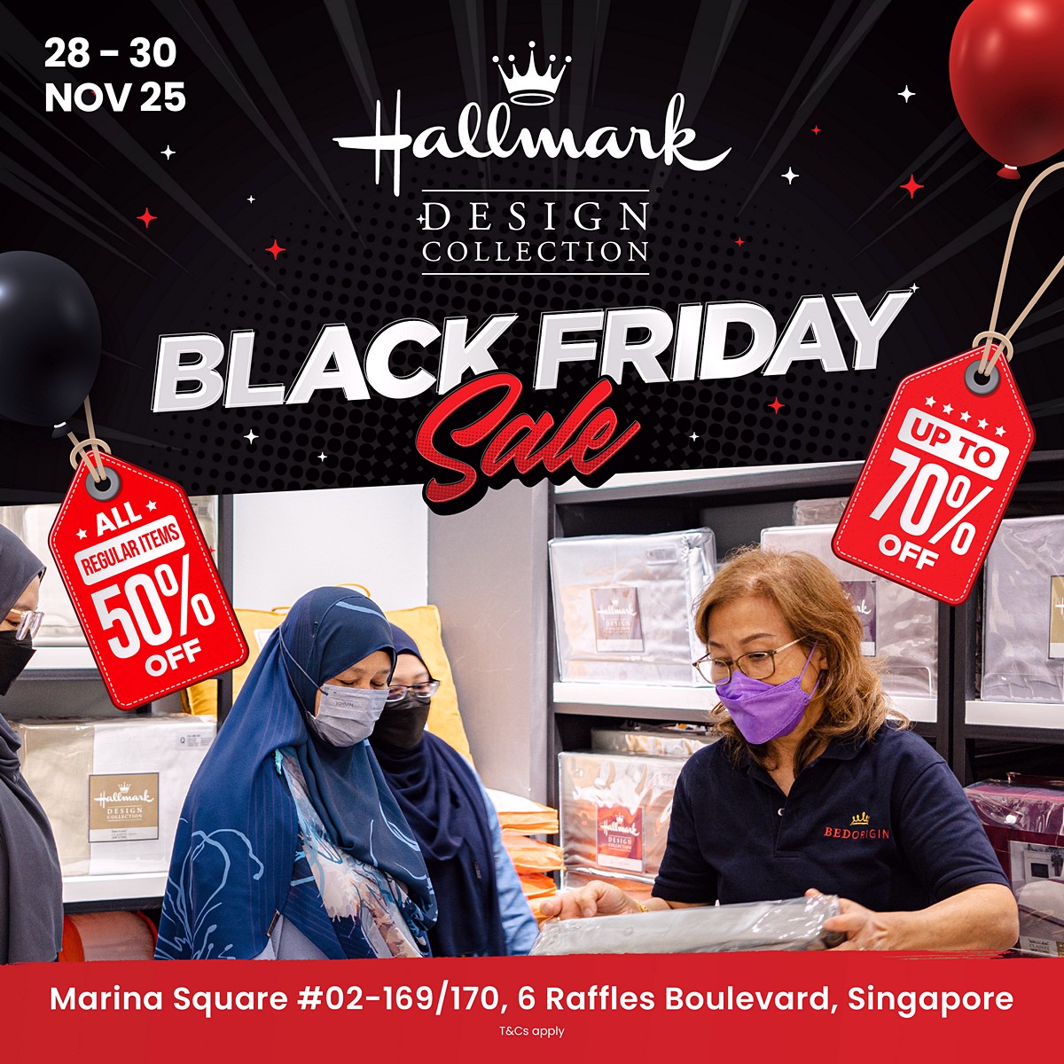 251112-LD-SG-BF-GA_Crowd_1200px_03 28–30 Nov 2025: Hallmark Bedding Black Friday Sale – Up to 70% OFF Bedding, Pillows & Towels at Marina Square