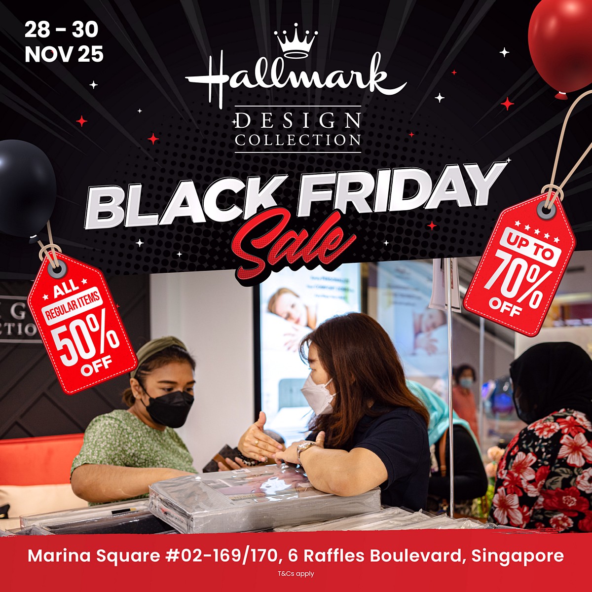 251112-LD-SG-BF-GA_Crowd_1200px_05 28–30 Nov 2025: Hallmark Bedding Black Friday Sale – Up to 70% OFF Bedding, Pillows & Towels at Marina Square