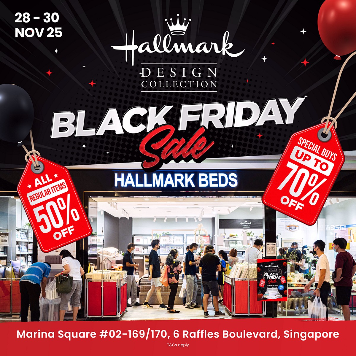 251117-LD-SG-BF-EOS_02-Up-to-70_-Off 28–30 Nov 2025: Hallmark Bedding Black Friday Sale – Up to 70% OFF Bedding, Pillows & Towels at Marina Square