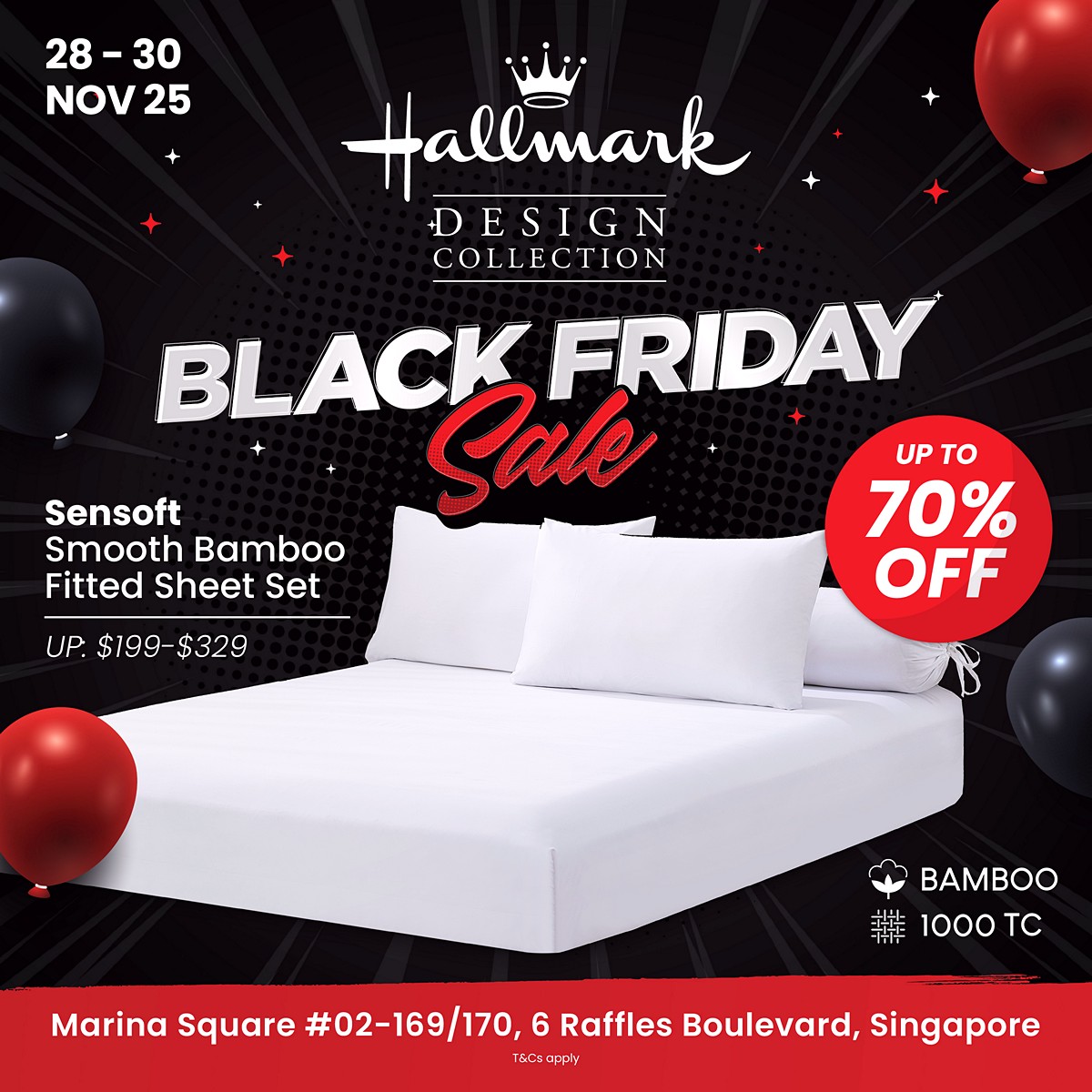 251117-LD-SG-BF-EOS_06-SS-Fitted-Sheet 28–30 Nov 2025: Hallmark Bedding Black Friday Sale – Up to 70% OFF Bedding, Pillows & Towels at Marina Square
