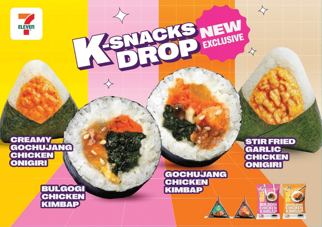7-Eleven-Singapore-First-Ever-Halal-K-Snacks-Launch 12 November 2025 onwards: 7-Eleven Singapore: First-Ever Halal K-Snacks Launch: Promotion for Korean-Inspired Onigiri and Kimbap