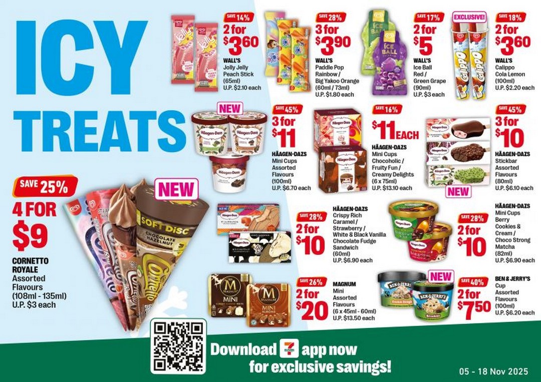 7-Eleven-Singapore-Icy-Treats-Promotion-on-Haagen-Dazs-Magnum-More 5-18 November 2025: 7-Eleven Singapore: Icy Treats Promotion on Häagen-Dazs, Magnum & More