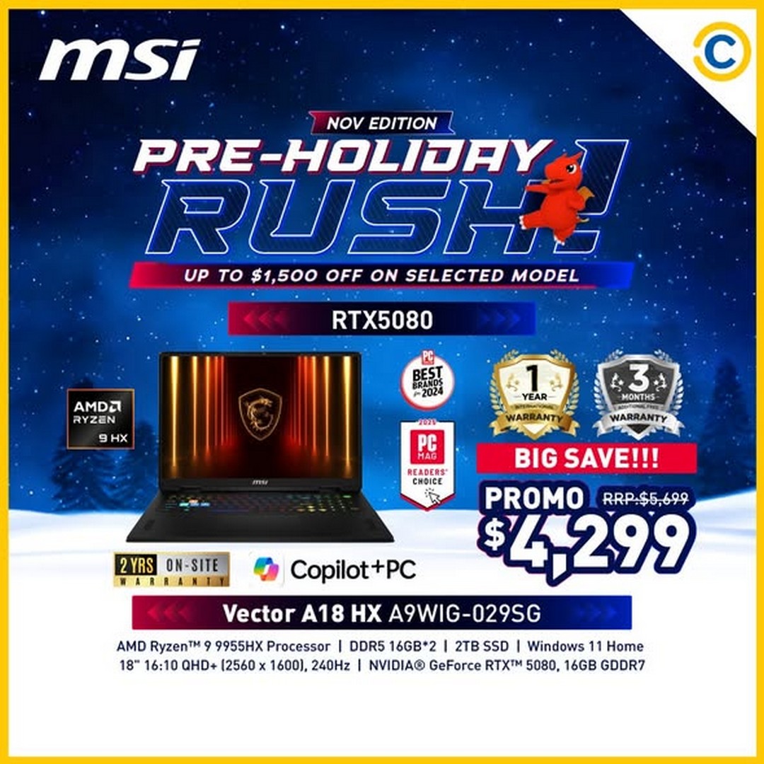 COURTS-MSI-November-Deals-1 21 November 2025 onwards: COURTS: MSI November Deals: Pre-Holiday Laptop Sale with Bonus Warranty