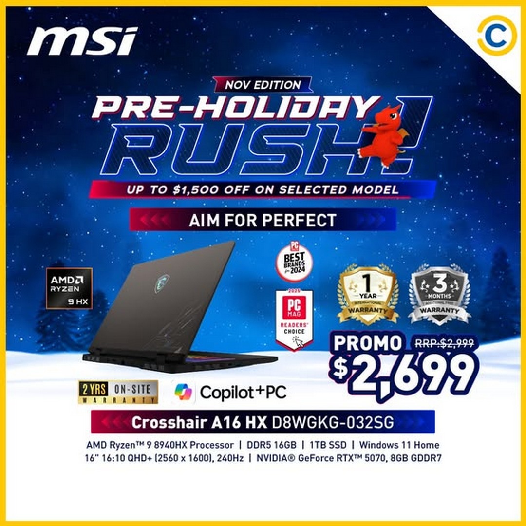COURTS-MSI-November-Deals-3 21 November 2025 onwards: COURTS: MSI November Deals: Pre-Holiday Laptop Sale with Bonus Warranty