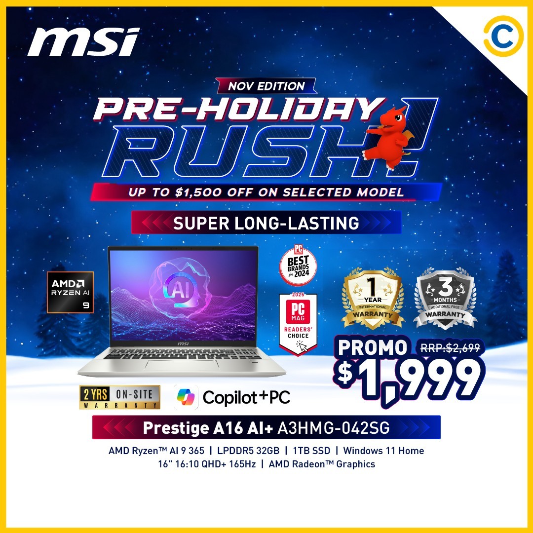 COURTS-MSI-November-Deals-7 21 November 2025 onwards: COURTS: MSI November Deals: Pre-Holiday Laptop Sale with Bonus Warranty