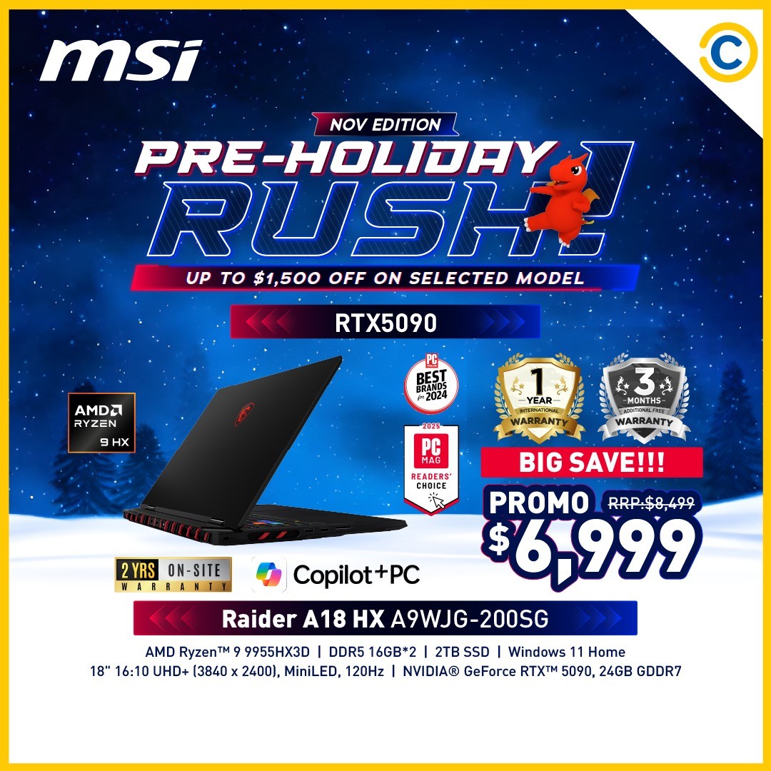 COURTS-MSI-November-Deals-9 21 November 2025 onwards: COURTS: MSI November Deals: Pre-Holiday Laptop Sale with Bonus Warranty