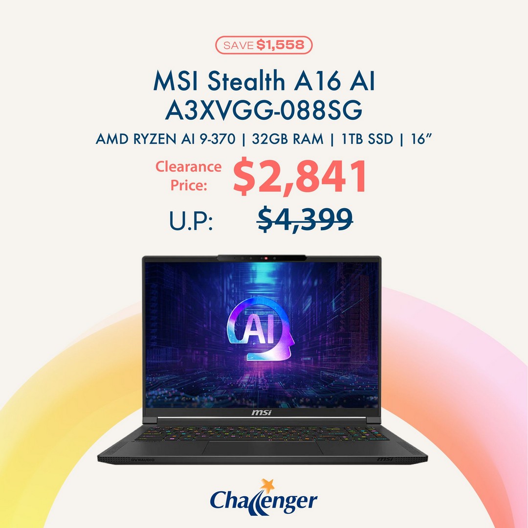 Challenger-Singapore-Biggest-Demo-Clearance-Super-Sale-8 Now till 31 December 2025: Challenger Singapore: Biggest Demo Clearance Super Sale – Up to $1,550 OFF Selected Laptops
