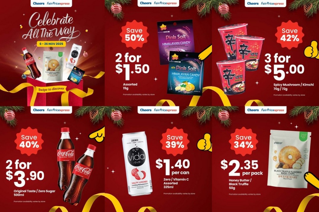 Cheers-Christmas-Deals-Up-to-50-OFF-Promotion Now till 26 November 2025: Cheers: Christmas Deals Up to 50% OFF Promotion – Festive Savings on Your Favourite Gifts