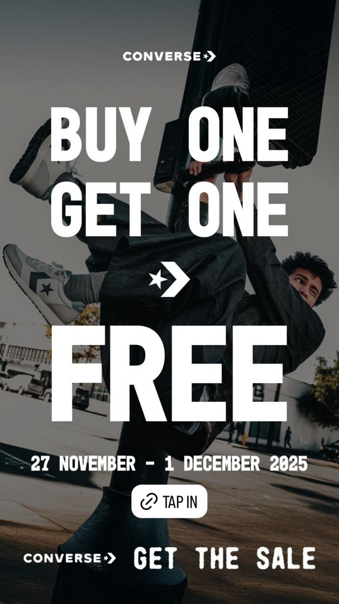 Converse-Singapore-Buy-One-Get-One-FREE-Sneaker-Sale 27 November–1 December 2025: Converse Singapore: Buy One Get One FREE Sneaker Sale