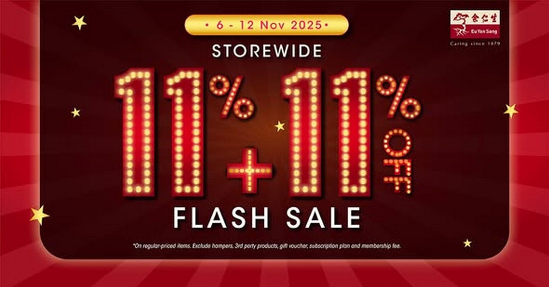 Eu-Yan-Sang-Singapore-Annual-11.11-Sale 6-12 November 2025: Eu Yan Sang Singapore: Annual 11.11 Sale and Online Promotions