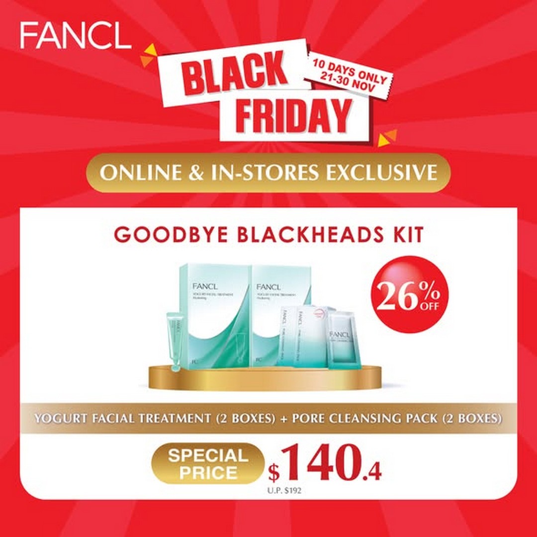 FANCL-Singapore-Black-Friday-Sale-2 21–30 November 2025: FANCL Singapore: Black Friday Sale – Free Gifts + Up to 58% Off All Products