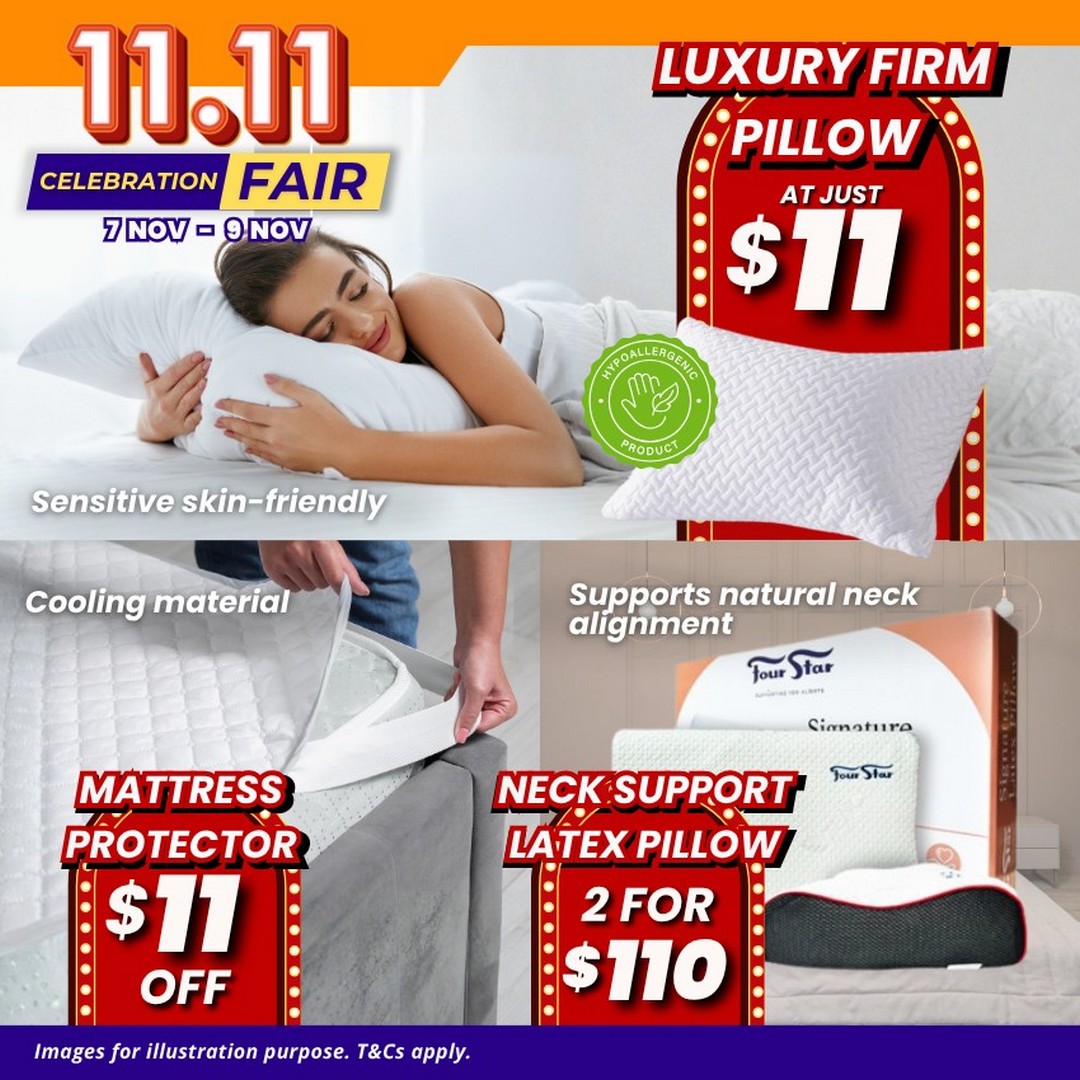 Four-Star-Mattress-11.11-Celebration-Fair-7 7–9 November 2025: Four Star Mattress: 11.11 Celebration Fair at SAFRA Yishun Country Club – Super Savings Promotion