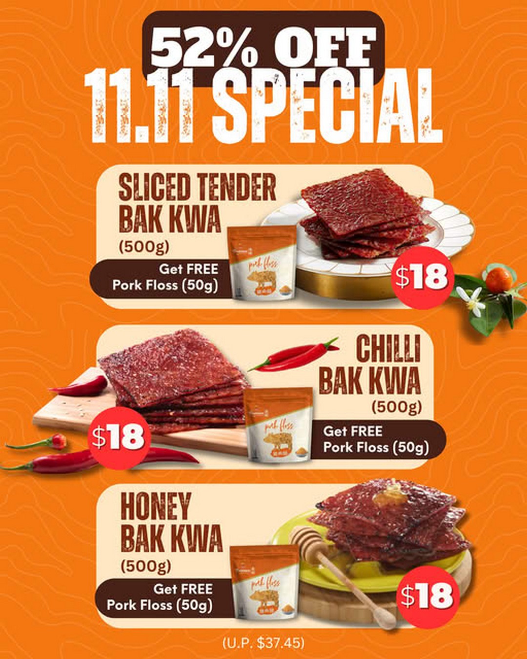 Fragrance-Bak-Kwa-Sizzling-11.11-Promotion 11 November 2025: Fragrance Bak Kwa: Sizzling 11.11 Promotion with 52% OFF and Free Pork Floss – Available Islandwide and Online